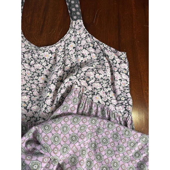 Simply Vera Vera Wang Gown Medium Cottage Floral Patchwork Day Dress Chemise - Picture 8 of 9